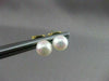 ESTATE .60CT DIAMOND & AAA SOUTH SEA PEARL 14KT Y GOLD EARRING W/ JACKETS #22321