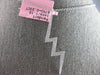 ESTATE LARGE .23CT DIAMOND 14KT WHITE GOLD LIGHTNING FUN LOVE PENDANT
