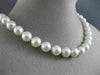 ESTATE LARGE AAA SOUTH SEA PEARL 14KT WHITE GOLD 3D 10MM CLASSIC NECKLACE #26189