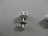 ESTATE 1.52CTW DIAMOND CLUSTER 14KT WHITE GOLD EARRINGS 9MM #2467
