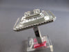 EXTRA LARGE 4.01CT DIAMOND & CRYSTAL 18K WHITE GOLD ROUND & BAGUETTE SQUARE RING