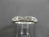 ESTATE ROUND & PRINCESS CUT DIAMOND 14KT WHITE GOLD ETERNITY RING BAND #17174