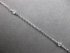 ESTATE .80CT DIAMOND 14KT WHITE GOLD 3D FLOWER BY THE YARD LOVE NECKLACE #27835