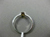 ESTATE .70CT DIAMOND & CITRINE 14KT WHITE GOLD 3D CLASSIC BEZEL ENGAGEMENT RING