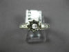ESTATE .30CT DIAMOND 18KT WHITE GOLD 3D ROUND SEMI MOUNT ENGAGEMENT RING #8990