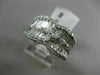 ESTATE 2.06CT DIAMOND 18KT WHITE GOLD BUTTERFLY FLOWER WEDDING ANNIVERSARY RING