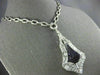 ANTIQUE EXTRA LARGE 38.0CT DIAMOND & AAA AMETHYST 18K WHITE GOLD LARIAT NECKLACE