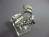 ESTATE WIDE .80CT DIAMOND 14KT WHITE GOLD INSERT WEDDING ANNIVERSARY RING #26107