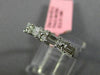 ESTATE .48CT DIAMOND 18KT WHITE GOLD 3D FLOWER ETERNITY WEDDING ANNIVERSARY RING