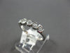 .50CT DIAMOND 14K WIHITE GOLD 3D ROUND CHANNEL 5 STONE WEDDDING ANNIVERSARY RING