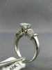 ESTATE 1.30CT BAGUETTE & MARQUISE DIAMOND 14K WHITE GOLD ENGAGEMENT RING #1023
