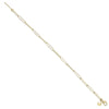 ESTATE 14KT YELLOW GOLD 3D CLASSIC OVAL LINK FUN BRACELET WITH LOBSTER CLASP