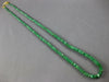 ESTATE LONG 23.0CT AAA EMERALD GOLD FILLED 3D CLASSIC MULTI BEAD FUN NECKLACE