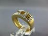 .91CT DIAMOND & AAA CITRINE 14KT YELLOW GOLD 3D SQUARE & ROUND ANNIVERSARY RING
