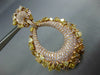 GIA LARGE 13.81CT PINK & MULTI COLOR DIAMOND 18KT ROSE GOLD TEAR DROP EARRINGS