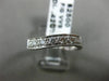 ESTATE .42CT DIAMOND 18K WHITE GOLD FILIGREE MILGRAIN WAVE ANNIVERSARY RING 1201