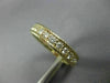 ESTATE WIDE 1.20CT DIAMOND 14KT YELLOW GOLD MILGRAIN ROPE ETERNITY WEDDING RING