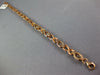 LONG 4.15CT DIAMOND & AAA MORGANITE 14K ROSE GOLD 3D OVAL X LOVE TENNIS BRACELET