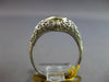 ANTIQUE ART DECO .16CT OLD MINE DIAMOND & AAA RUBY 18K WHITE GOLD 3D RING #27470
