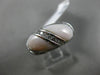 ESTATE WIDE .40CT DIAMOND 14KT WHITE GOLD AAA MOTHER OF PEARL INFINITY LOVE RING