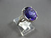 4.35CT DIAMOND & AAA AMETHYST 14KT WHITE GOLD 3D OVAL & ROUND LOVE KNOT FUN RING
