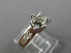 ESTATE .94CT DIAMOND 14KT WHITE GOLD 3D CROWN SEMI MOUNT ENGAGEMENT RING #2078