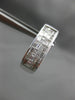 ESTATE 1.05CT DIAMOND 14KT WHITE GOLD 3D CLASSIC CLIP ON LOVE EARRINGS #16378