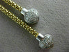 ESTATE .72CT DIAMOND & AAA SAPPHIRE 14K YELLOW GOLD FLOWER LARIAT NECKLACE 21669