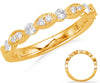 .34CT ROUND DIAMOND 14KT YELLOW GOLD 3D SEMI ETERNITY WEDDING ANNIVERSARY RING