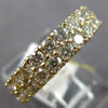 1.75CT DIAMOND 14KT YELLOW GOLD CLASSIC 2 ROW DIAGONAL WEDDING ANNIVERSARY RING