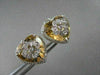 ESTATE 15.37CTW DIAMOND & YELLOW TOPAZ 14K WHITE GOLD FLOWER CLIP EARRINGS !!!