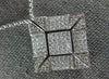 LARGE 1.75CT DIAMOND 14KT WHITE GOLD PRINCESS TWO IN ONE NECKLACE PENDANT #1584
