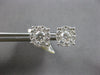 EXTRA LARGE 1.27CT DIAMOND 18KT WHITE GOLD 3D ROUND SOLITAIRE HALO STUD EARRINGS