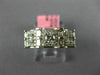 WIDE .95CT DIAMOND 18KT WHITE GOLD ROUND & BAGUETTE SQUARE HALO ANNIVERSARY RING