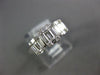 .57CT DIAMOND 18KT WHITE GOLD 3D ROUND & BAGUETTE CLUSTER SQUARE ENGAGEMENT RING