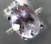 3.84CT DIAMOND & AAA LIGHT AMETHYST 14KT WHITE GOLD OVAL & ROUND FRIENDSHIP RING