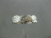 ESTATE .50CT DIAMOND 18KT WHITE GOLD 3D ETERNITY WEDDING ANNIVERSARY RING #6355