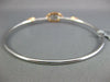 ESTATE WIDE .67CT DIAMOND 18KT WHITE & ROSE GOLD MARQUISE SHAPE BANGLE BRACELET