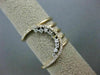 ESTATE LARGE .39CT ROUND DIAMOND 18KT ROSE GOLD CLASSIC MOON MULTI ROW FUN RING