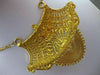 ANTIQUE OLD MINE DIAMOND 22KT YELLOW GOLD ENAMEL FILIGREE HANGING NECKLACE #2122
