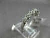 ESTATE .64CT DIAMOND 14KT WHITE GOLD ETOILE SEMI ETERNITY ANNIVERSARY RING #1224