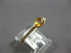 .65CT DIAMOND & AAA CITRINE 14KT YELLOW GOLD CLASSIC PEAR SHAPE & ROUND FUN RING