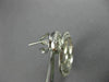 LARGE 3.23CT DIAMOND 18KT WHITE GOLD 3D MULTI CIRCULAR CLIP ON HANGING EARRINGS