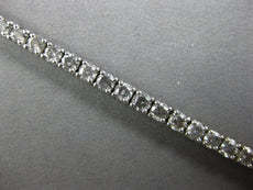 7.34CT SALT & PEPPER DIAMOND 14KT WHITE GOLD 3D ROUND ETERNITY TENNIS BRACELET