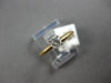 ESTATE .20CT DIAMOND 14KT 2 TONE GOLD ROUND SOLITAIRE 4 PRONG ENGAGEMENT RING