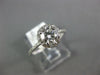ESTATE .96CT DIAMOND 14KT WHITE GOLD 3D ROUND HALO CLASSIC ENGAGEMENT RING