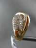 ESTATE LARGE 2.20CT DIAMOND 14KT ROSE GOLD MULTI ROW INFINITY SEMI ETERNITY RING