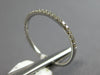 ESTATE .16CT DIAMOND 18KT WHITE GOLD 1MM SEMI ETERNITY WEDDING ANNIVERSARY RING