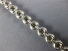 LARGE 2.20CT DIAMOND 14KT WHITE GOLD ROUND BEZEL CLASSIC TENNIS BRACELET #1481