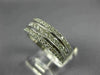 ESTATE WIDE 1.42CT DIAMOND 18KT WHITE GOLD 3D ROUND & PRINCESS ANNIVERSARY RING